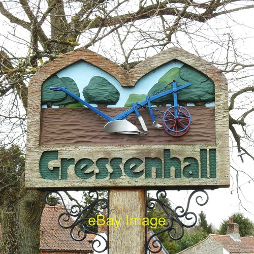 Photo 12x8 gressenhall village - photo,