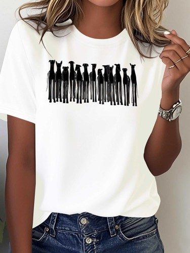Womens greyhound dog print - greyhound,