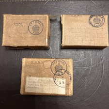 Three WW2 Medal Mail Boxes, 2 With Issue Paperwork