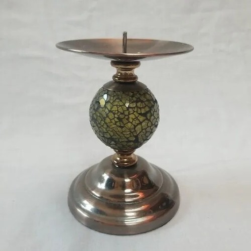 Mosaic ball pillar candle - mosaic,