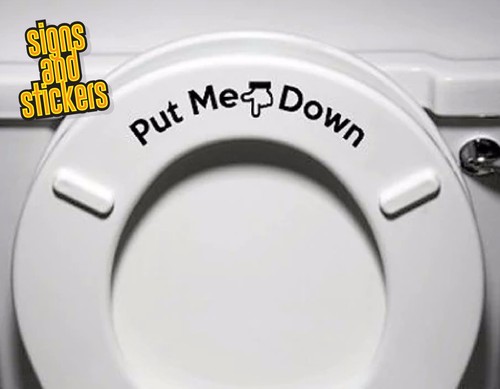 Toilet seat down help - toilet, fun
