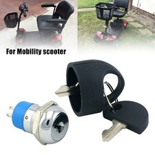 Replace Mobility Scooter Spare On / Off Ignition Switch 2-keys FOR PRIDE.