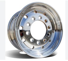 22.5'' x 11.75'' Aluminium Alloy Wheel For Trailer Truck Universal Accessories
