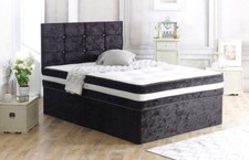 Crushed Velvet Divan bed with