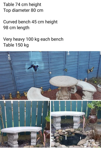 Large stone garden furniture - stone,