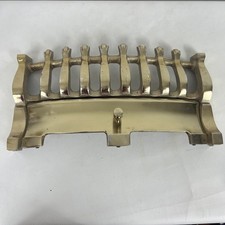 Vintage Solid Brass Fire Grate