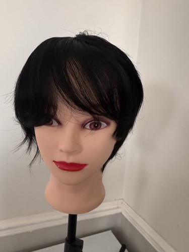 Beautiful black short pixie - black,