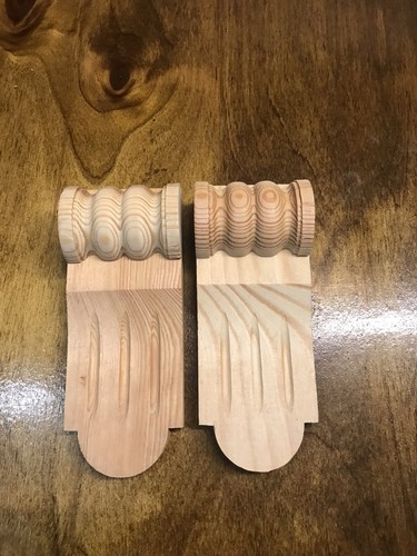 Wooden corbels pair - 1,