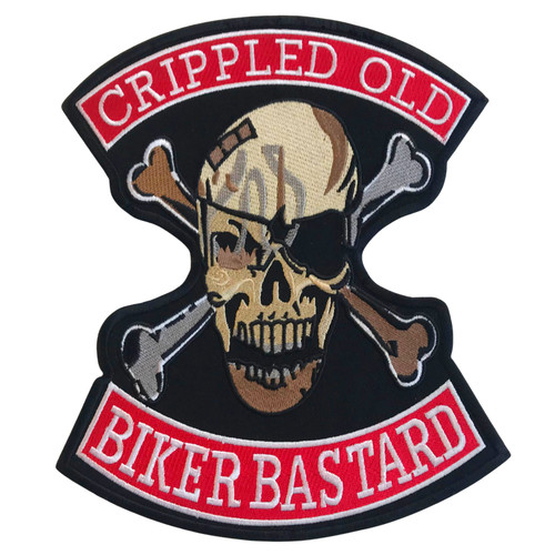 Crippled old biker - old, bastard