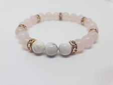 HEALING HOWLITE AND ROSE QUARZ