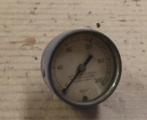 Round inch oil gauge - inch,
