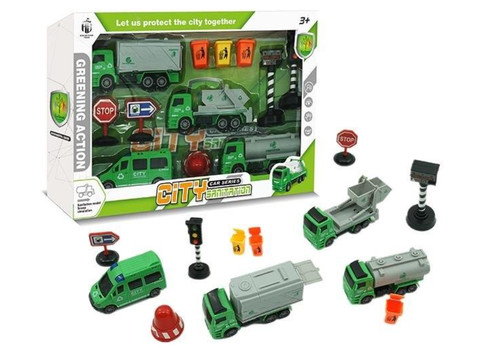 Big set play city car - set,