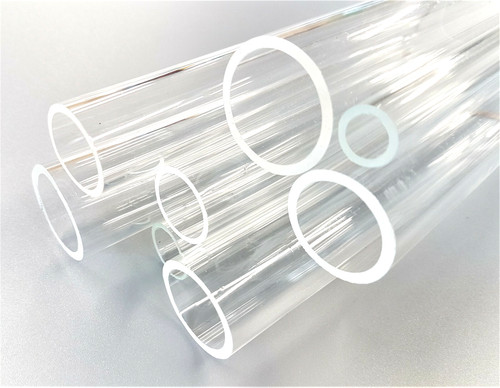 Tube pipe plastic round clear - tube,
