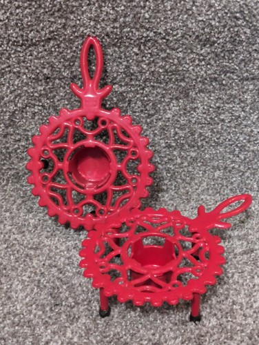 Pair red christmas cast - pair,