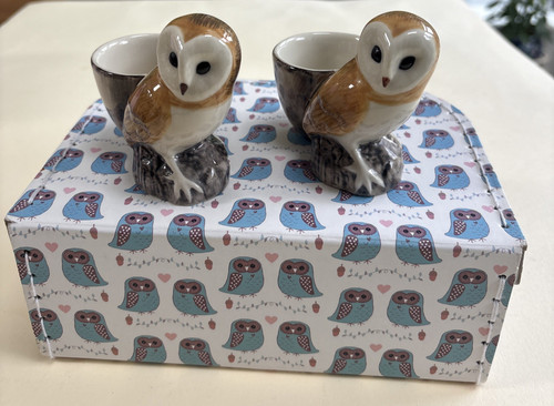 Pair quail pottery barn owl - quail,