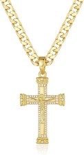Men 9ct Gold Filled Crucifix
