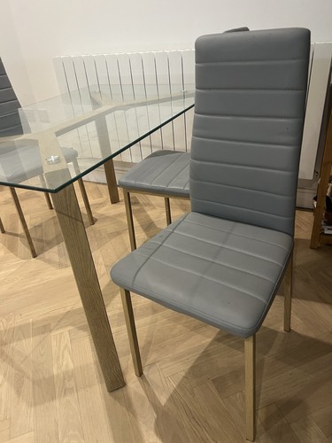 Glass dining table and - glass,