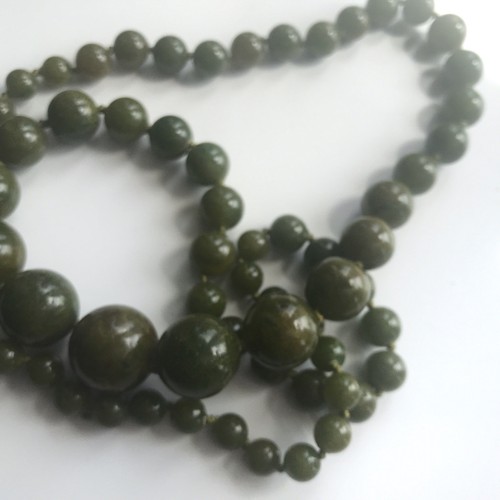 Bakelite beaded necklace - bakelite,