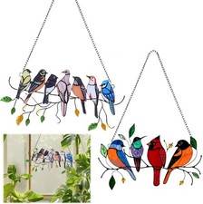 2 PCS Bird Wall Decor Garden Fence Decorations,Birds On A Wire Garden Ornaments