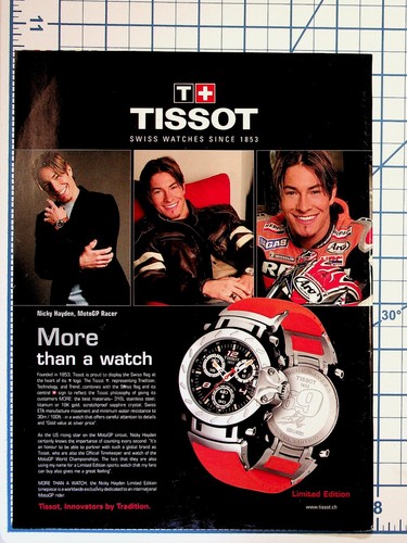 Tissot watch nicky hayden - tissot, ad
