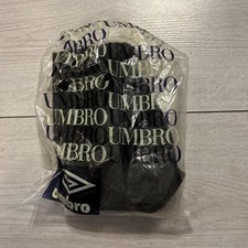 Mens Vintage Original UNWORN Nylon Silky Umbro Shorts 1980s Retro Black