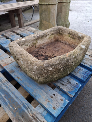 Small cast stone - cast, trough
