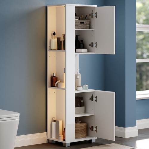 White high gloss - white, cabinet