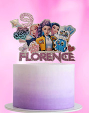 K-Pop Demon Hunters Inspired  Personalised Glitter / Mirror Cake Topper, 3D