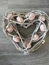 Easter Spring Heart Wreath