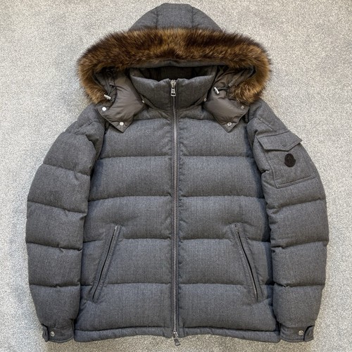 Moncler allemand grey fur hood - allemand,