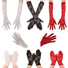 WOMENS WEDDING LACE GLOVES