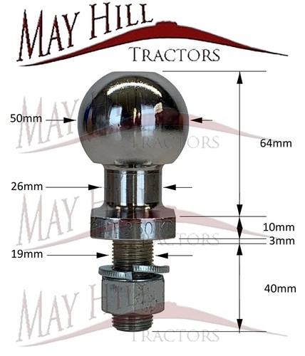 Tow ball hitch - hitch, pin