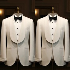 White Men's Suit Wedding Groom