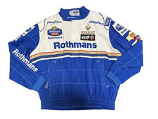 Rothmans Williams Renault Formula 1 Sparco Jacket Size L Made In Italy Vintage