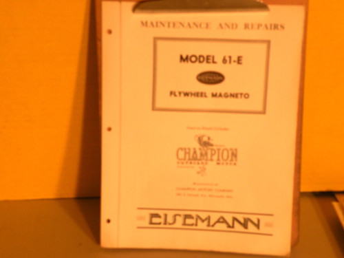 Eisemann magneto champion - 61-e,