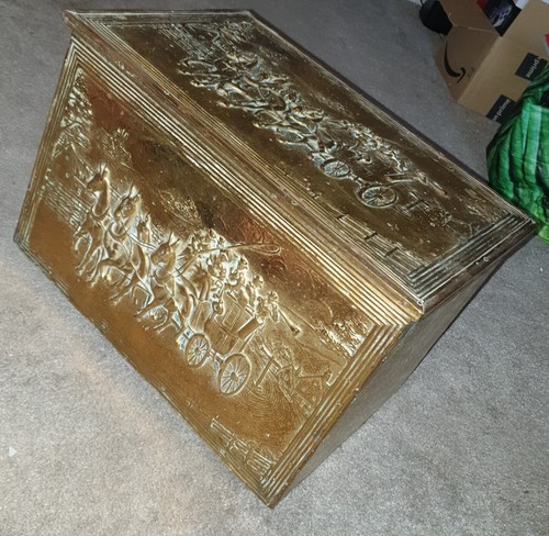 Vintage embossed brass plated - vintage,