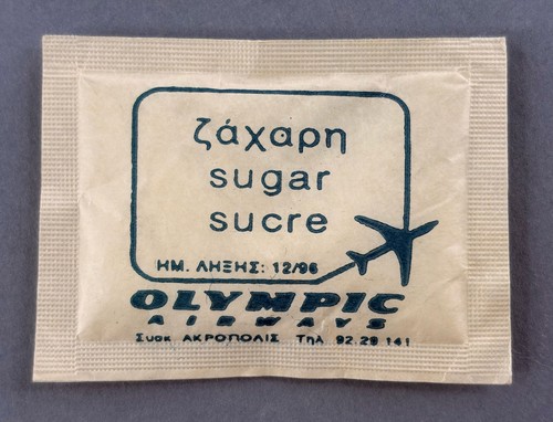 Olympic airways airline sugar - airways,