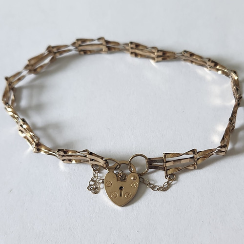 Vintage 9ct gold gate - gold,