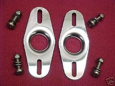 Triumph Spitfire GT6 Polished Stainless Bonnet Cone Locating Plates + Bolts