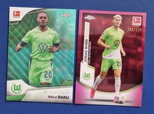 Ridle Baku /275 & Jonas Wind /399 - VfL Wolfsburg - 2023-24 Bundesliga Chrome