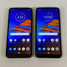 Joblot 2x Motorola E6 Plus 32GB Graphite Unlocked Smartphones Grade D