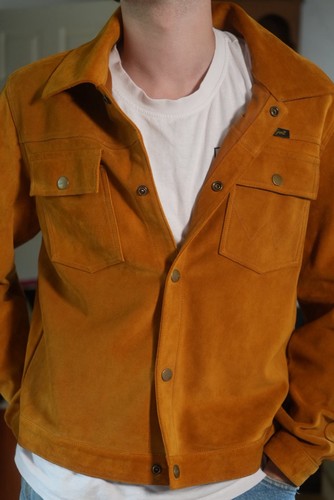 Gant wrangler suede jacket - suede,