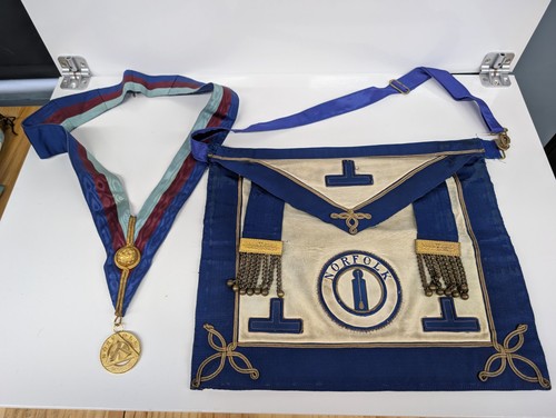 Vintage norfolk masonic apron - vintage,