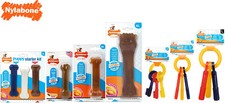 NYLABONE CHICKEN PUPPY BONES OR BACON KEYS FOR TEETHING PUPPIES CHEW TOYS 3 SIZE
