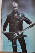 Poster of James Hetfield (Metallica) with his ESP Custom EXP Explorer