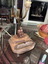 Vintage Wooden Table Lamp