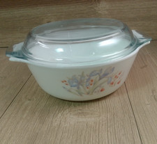 Pyrex Blue Iris Casserole Oven