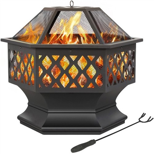 Fire pits with mesh - fire,