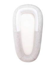 New Purflo Sleep Tight Baby Bed Replacement Spare Cushion Cover - GREY WHITE