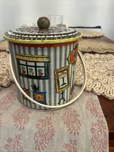 Vintage biscuit tin - vintage,